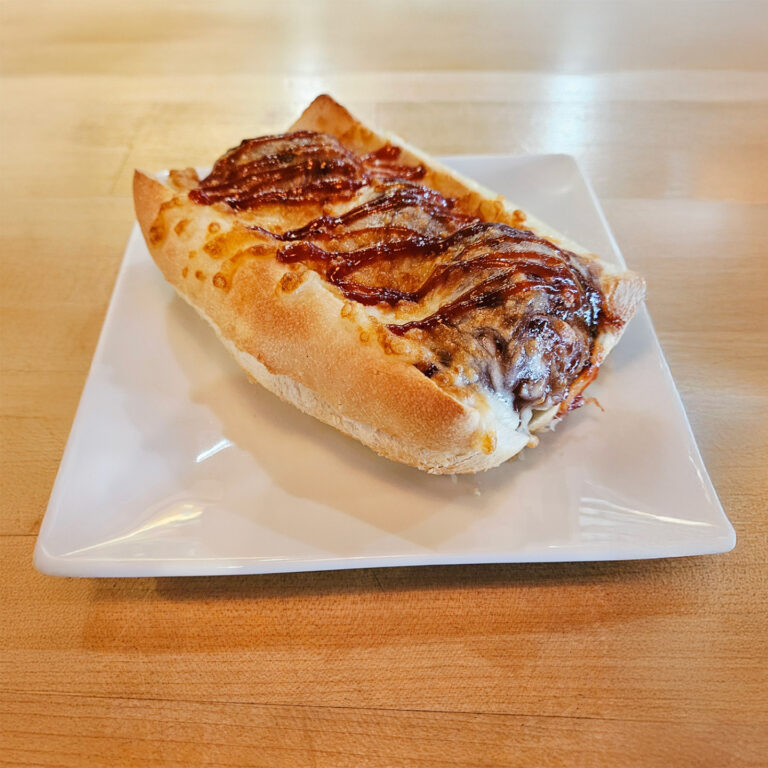 BBQ meatball sub
