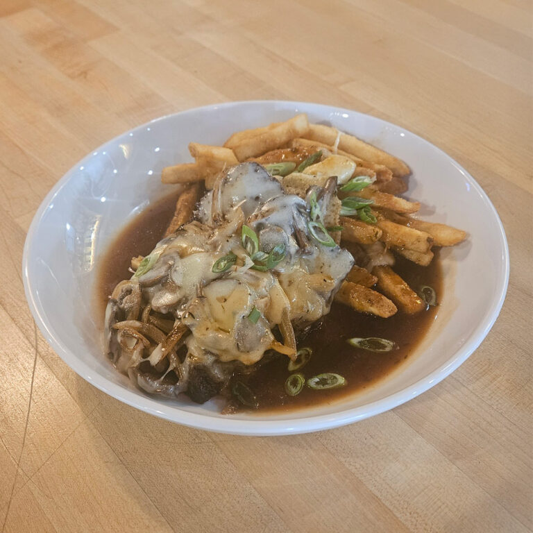Meatloaf on a bed of poutine